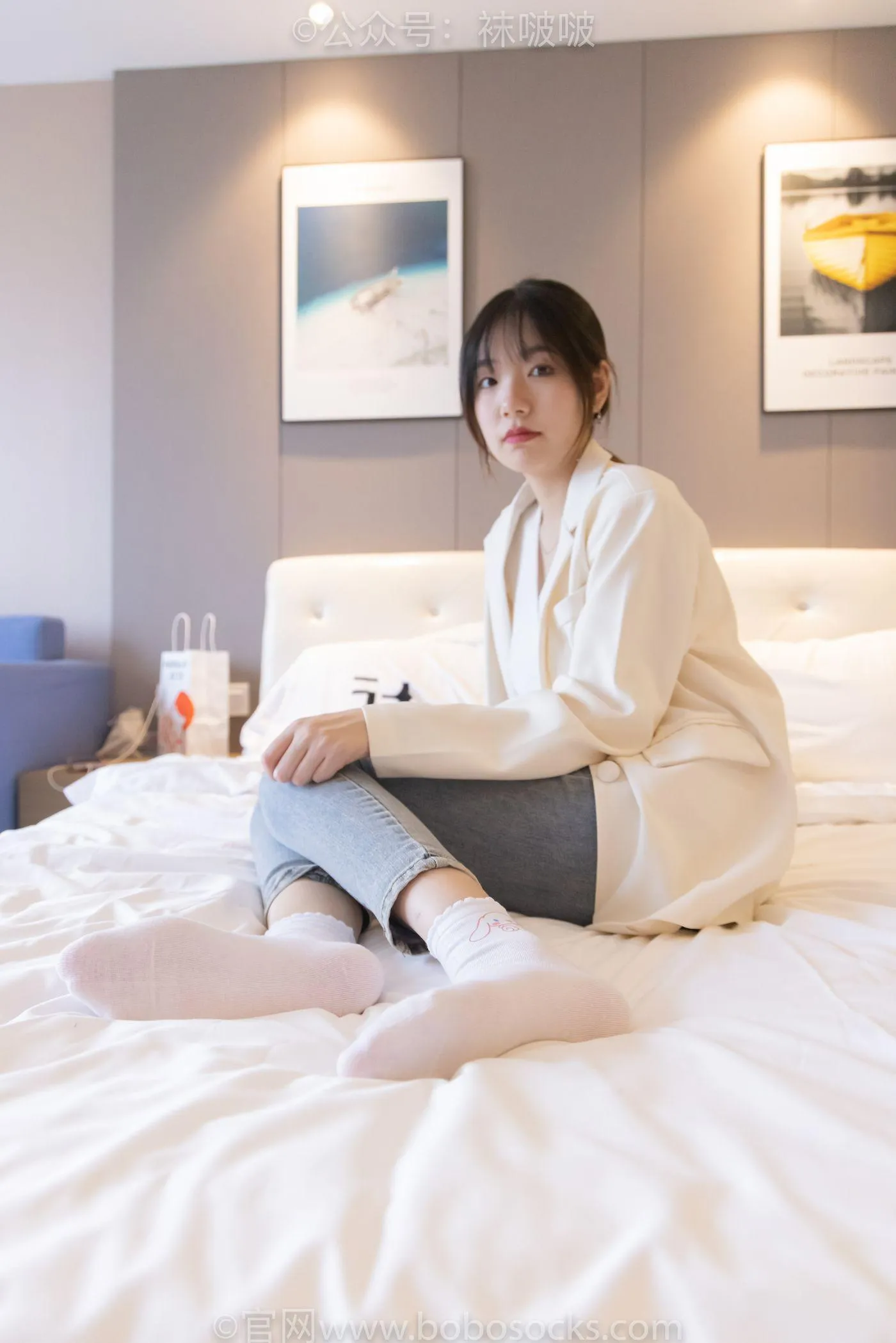 [BoBoSocks袜啵啵]NO.050 小甜豆-高跟长靴、白棉袜 [175P]插图5